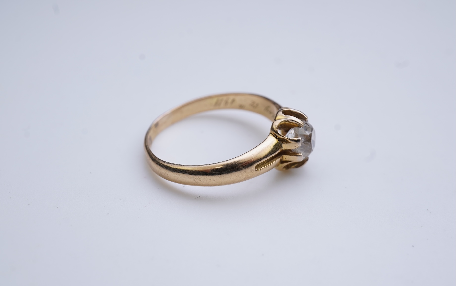 A diamond ring, circa 1911